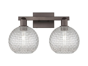 Arcadia Two Light Bath Vanity in Oil Rubbed Bronze (405|7162WOBG122C8CL)