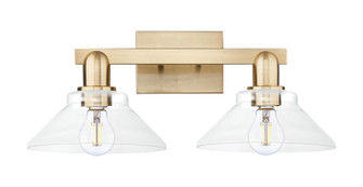 Arcadia Two Light Bath Vanity in Champagne Bronze (405|7162WCBG132)