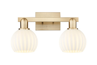 Arcadia Two Light Bath Vanity in Champagne Bronze (405|7162WCBG12176WV)