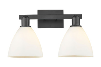 Arcadia Two Light Bath Vanity in Matte Black (405|7162WBKGBD751)