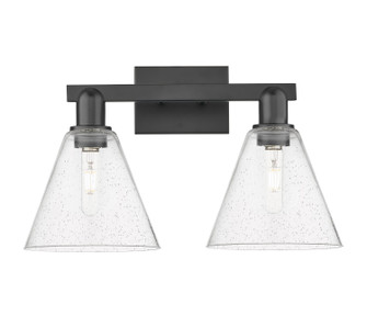 Arcadia Two Light Bath Vanity in Matte Black (405|7162WBKGBC84)