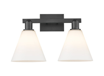 Arcadia Two Light Bath Vanity in Matte Black (405|7162WBKGBC81)