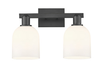 Arcadia Two Light Bath Vanity in Matte Black (405|7162WBKG5586GWH)