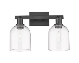 Arcadia Two Light Bath Vanity in Matte Black (405|7162WBKG5586CL)
