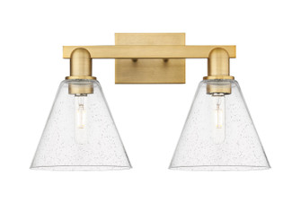Arcadia Two Light Bath Vanity in Brushed Brass (405|7162WBBGBC84)