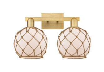 Arcadia Two Light Bath Vanity in Brushed Brass (405|7162WBBG1218RW)