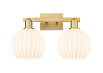 Arcadia Two Light Bath Vanity in Brushed Brass (405|7162WBBG12178WV)