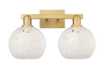 Arcadia Two Light Bath Vanity in Brushed Brass (405|7162WBBG12168WM)