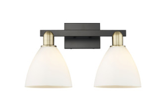 Arcadia Two Light Bath Vanity in Black Antique Brass (405|7162WBABGBD751)
