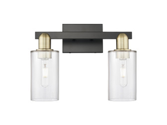 Arcadia Two Light Bath Vanity in Black Antique Brass (405|7162WBABG802)