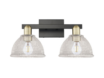 Arcadia Two Light Bath Vanity in Black Antique Brass (405|7162WBABG422)