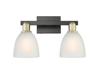 Arcadia Two Light Bath Vanity in Black Antique Brass (405|7162WBABG381)