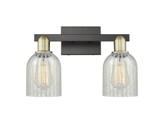 Arcadia Two Light Bath Vanity in Black Antique Brass (405|7162WBABG2511)