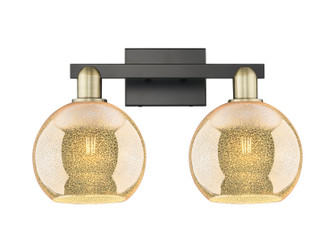 Arcadia Two Light Bath Vanity in Black Antique Brass (405|7162WBABG1288)