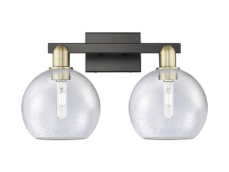 Arcadia Two Light Bath Vanity in Black Antique Brass (405|7162WBABG1248)