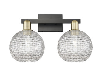 Arcadia Two Light Bath Vanity in Black Antique Brass (405|7162WBABG122C8CL)