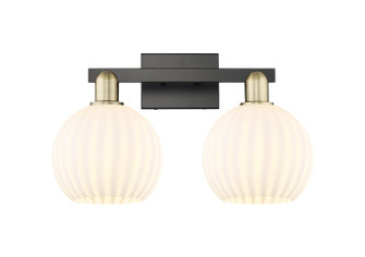 Arcadia Two Light Bath Vanity in Black Antique Brass (405|7162WBABG12178WV)