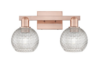Arcadia Two Light Bath Vanity in Antique Copper (405|7162WACG122C6CL)