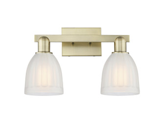 Arcadia Two Light Bath Vanity in Antique Brass (405|7162WABG441)