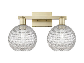 Arcadia Two Light Bath Vanity in Antique Brass (405|7162WABG122C8CL)