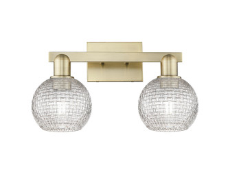 Arcadia Two Light Bath Vanity in Antique Brass (405|7162WABG122C6CL)