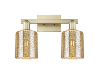 Arcadia Two Light Bath Vanity in Antique Brass (405|7162WABG116)