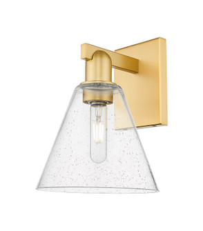Arcadia One Light Wall Sconce in Satin Gold (405|7161WSGGBC84)