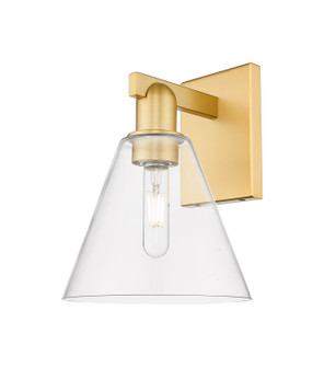 Arcadia One Light Wall Sconce in Satin Gold (405|7161WSGGBC82)