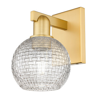 Arcadia One Light Wall Sconce in Satin Gold (405|7161WSGG122C6CL)