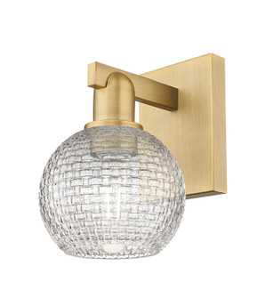 Arcadia One Light Wall Sconce in Brushed Brass (405|7161WBBG122C6CL)