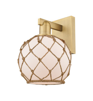 Arcadia One Light Wall Sconce in Brushed Brass (405|7161WBBG1218RB)