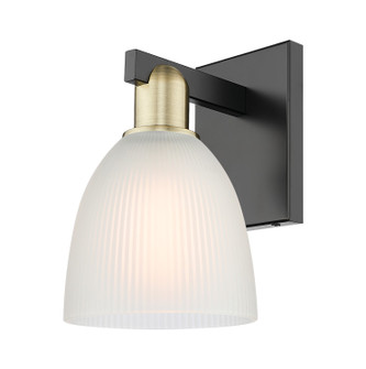Arcadia One Light Wall Sconce in Black Antique Brass (405|7161WBABG381)