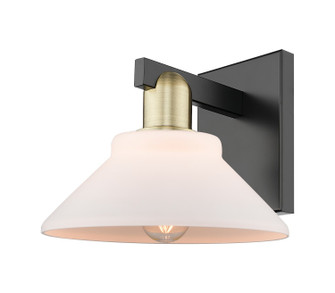Arcadia One Light Wall Sconce in Black Antique Brass (405|7161WBABG131)