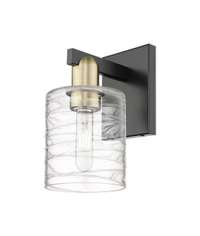 Arcadia One Light Wall Sconce in Black Antique Brass (405|7161WBABG1113)