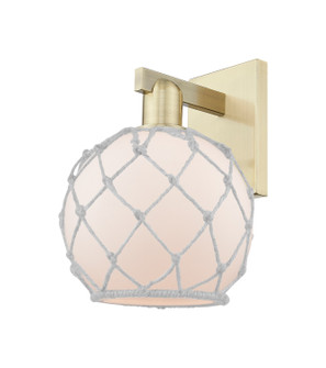 Arcadia One Light Wall Sconce in Antique Brass (405|7161WABG1218RW)