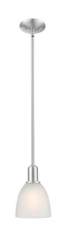 Arcadia One Light Mini Pendant in Brushed Satin Nickel (405|7161SSNG381)