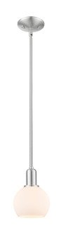 Arcadia One Light Mini Pendant in Brushed Satin Nickel (405|7161SSNG1216)