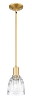 Arcadia One Light Mini Pendant in Satin Gold (405|7161SSGG442)