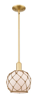 Arcadia One Light Mini Pendant in Satin Gold (405|7161SSGG1218RB)