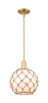 Arcadia One Light Mini Pendant in Satin Gold (405|7161SSGG12110RB)
