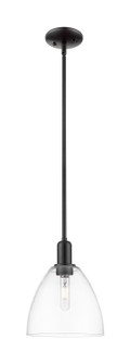 Arcadia One Light Mini Pendant in Matte Black (405|7161SBKGBD92)