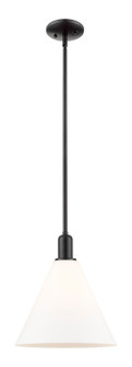 Arcadia One Light Mini Pendant in Matte Black (405|7161SBKGBC121)