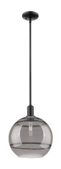 Arcadia One Light Mini Pendant in Matte Black (405|7161SBKG55612SM)