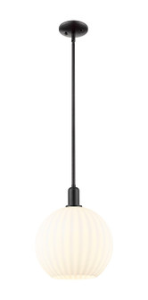 Arcadia One Light Mini Pendant in Matte Black (405|7161SBKG121712WV)