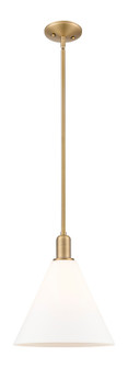 Arcadia One Light Mini Pendant in Brushed Brass (405|7161SBBGBC121)