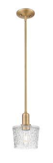 Arcadia One Light Mini Pendant in Brushed Brass (405|7161SBBG402)