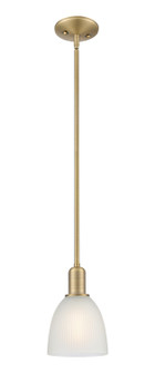 Arcadia One Light Mini Pendant in Brushed Brass (405|7161SBBG381)