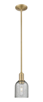 Arcadia One Light Mini Pendant in Brushed Brass (405|7161SBBG257)