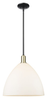 Arcadia One Light Mini Pendant in Black Antique Brass (405|7161SBABGBD161)