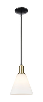 Arcadia One Light Mini Pendant in Black Antique Brass (405|7161SBABGBC81)